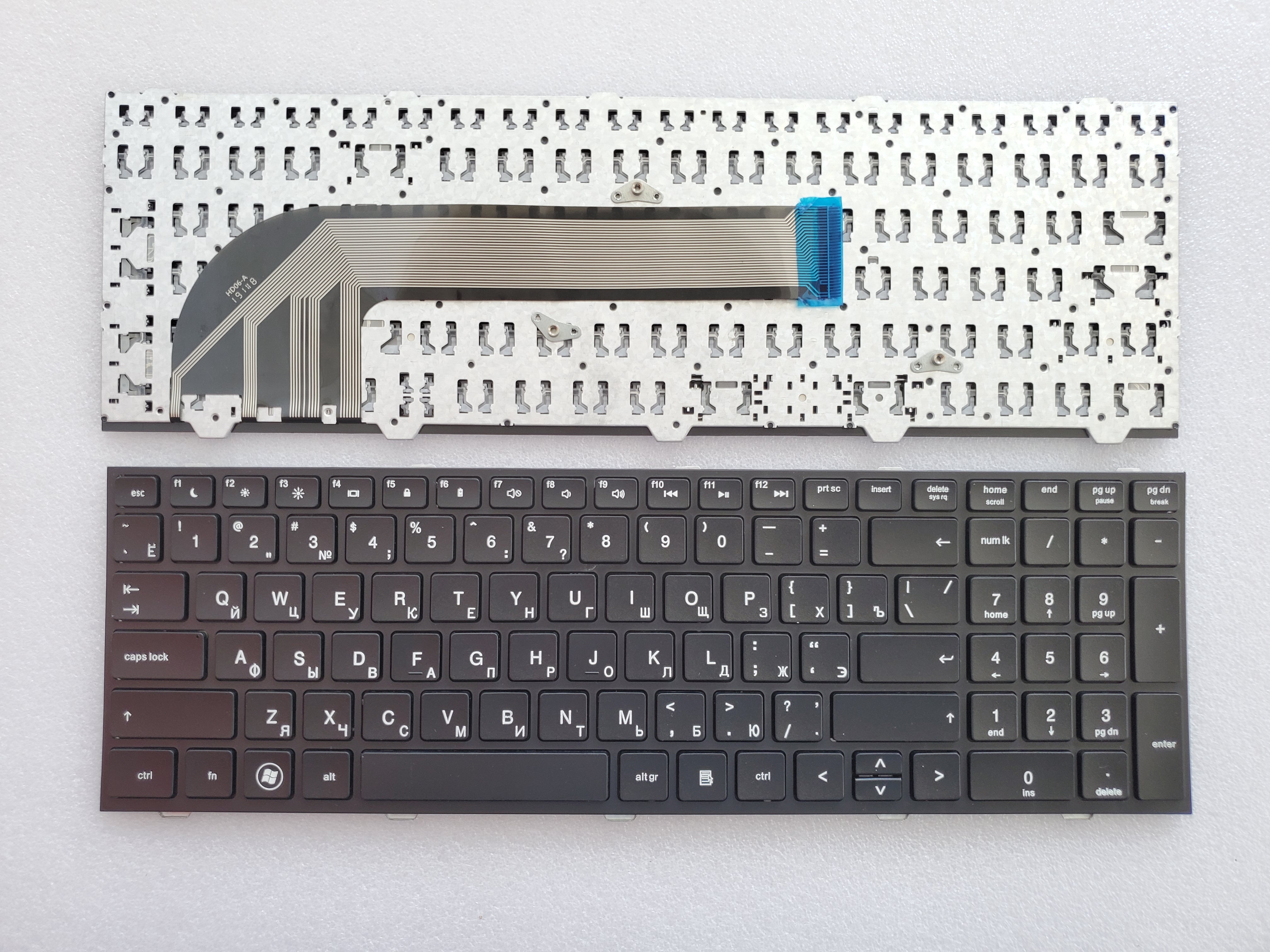Picture of New Replacement Laptop Keyboard For HP 4540/4540S BLACK FRAME BLACK (OEM) RU Layout